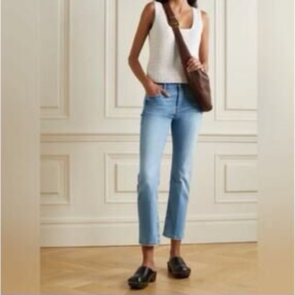 FRAME Le High Straight-Leg Jeans in Zona / Light Wash, Size 27